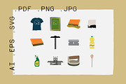 Printmaking Vector Graphic Pack, an Icon by mellodesignco (Thumbnail 3 of 4)