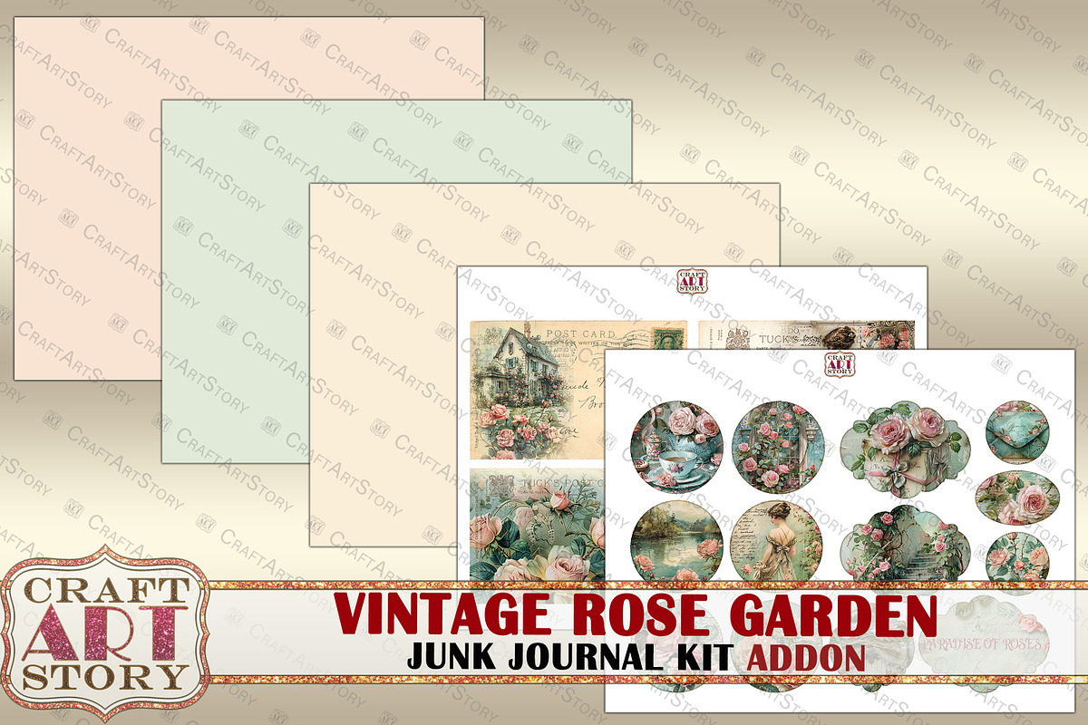 Rose Garden Junk Journal ADDON, a Person Illustration by CraftArtStory (Photo 6 of 6)