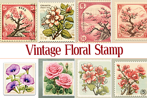 Vintage Floral Stamp