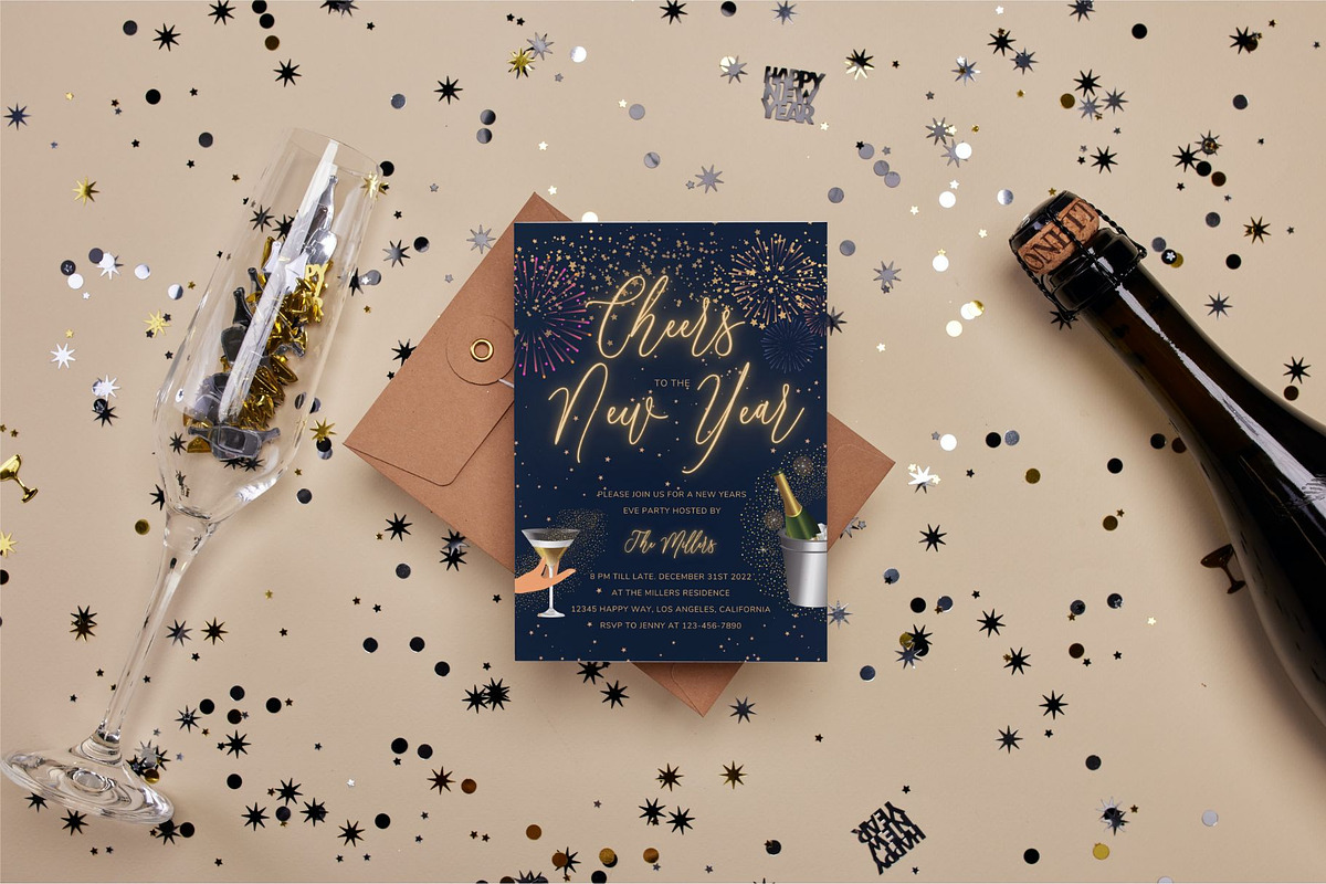 Editable New Years Invitation, an Invitation Template by ForeverPrint (Photo 5 of 9)