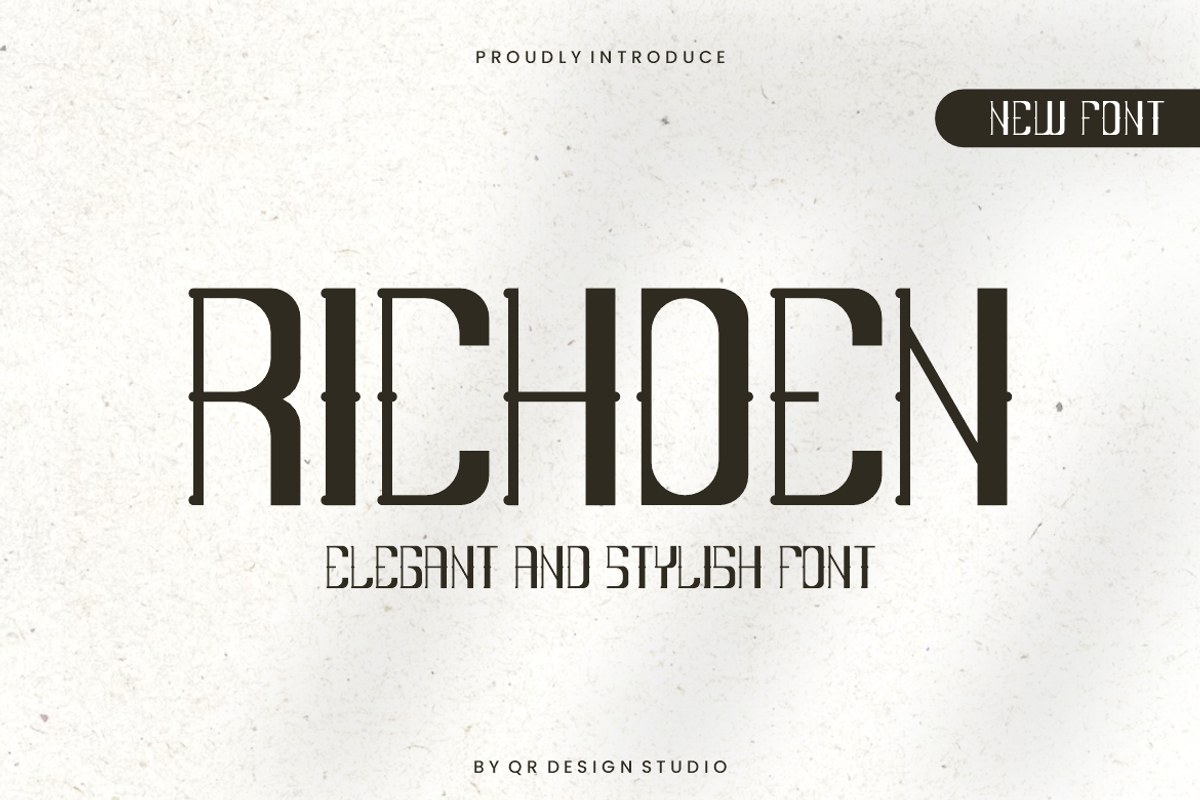 Richoen - Elegant Font, a Serif Font by QR Design Studio (Photo 1 of 6)