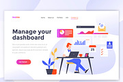 Landing page templates, a Templates & Theme by Creative Graphics (Thumbnail 6 of 12)