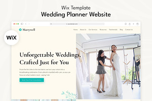 Elegant Wedding Planner Wix Template, a Wix Template by Templify Studio