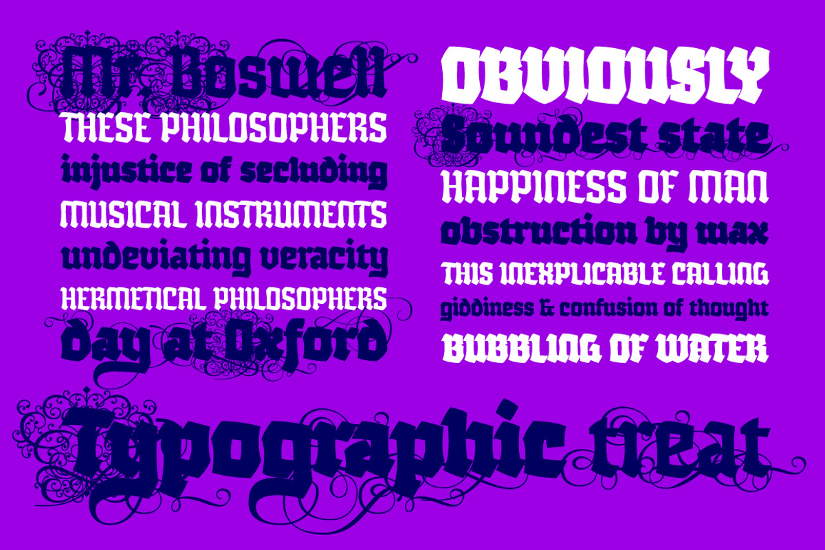 Wobegone, a Blackletter Font by Typogama (Photo 5 of 14)