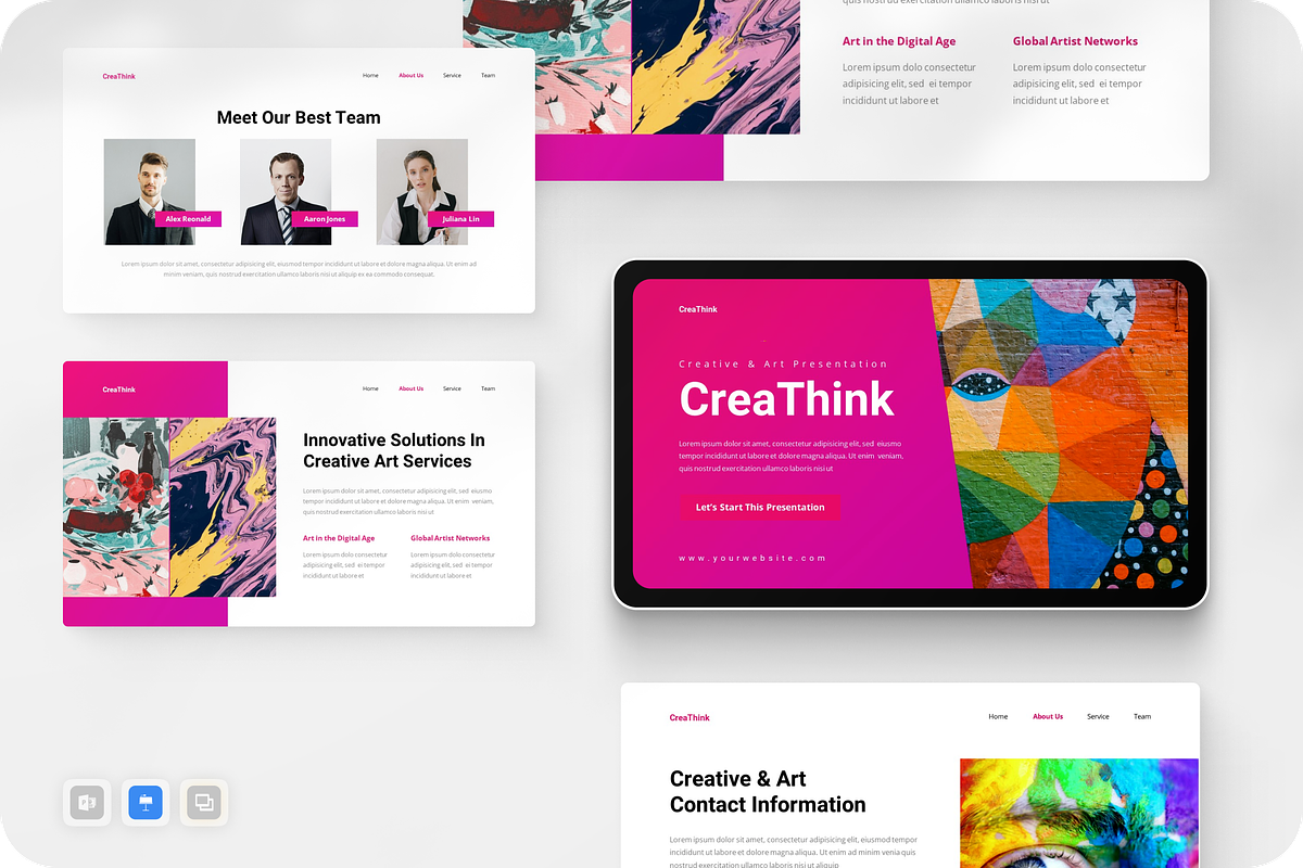 Creative & Art Keynote, a Presentation Template by Annora Studio (Photo 1 of 5)