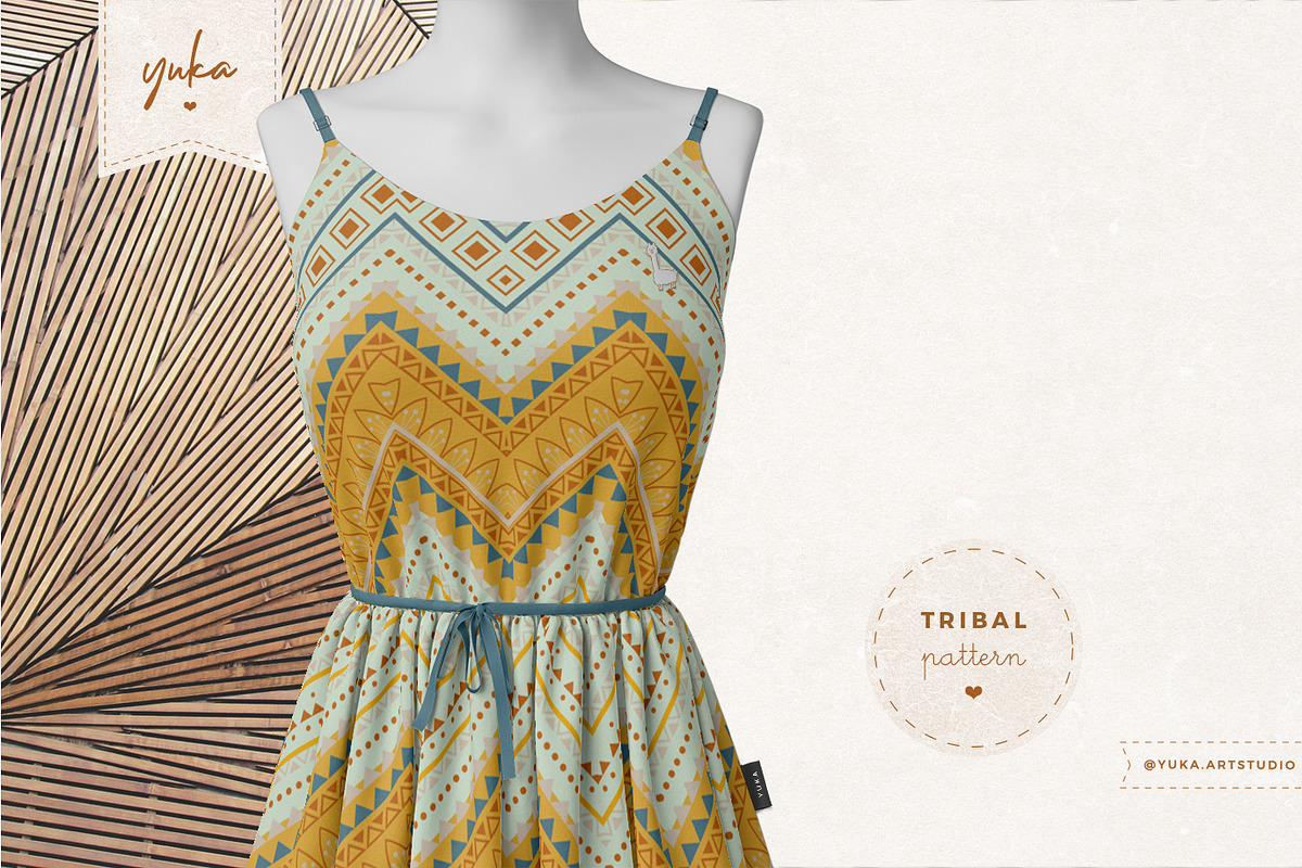 Soft Boho Pattern, a Pattern Graphic by Yuka Baby (Photo 1 of 6)