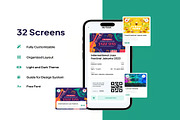 Eventrue Event Boking Mobile App UI, an UI Kit Template by Lumina_ui_ux202 (Thumbnail 3 of 7)