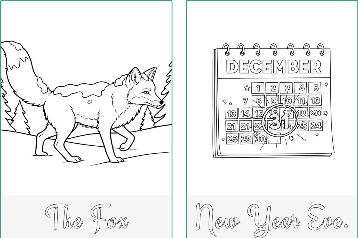 Christmas Holidays Coloring Pages, a Seasonal Illustration by Nuvame Arts & Designs (Photo 19 of 21)