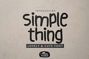 Simple Thing, a Sans Serif Font by YandiDesigns (Thumbnail 1 of 4)