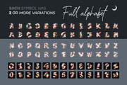 Optical Hologram Letters Overlays, a Symbol Font by PhotoSpirit (Thumbnail 3 of 8)