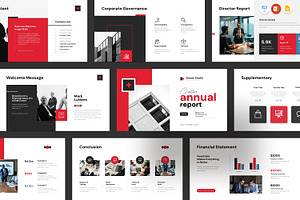 Annual Report Presentation Template, a Presentation Template by Studio_Clarity
