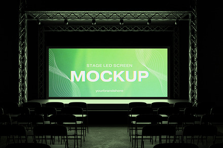 Stage LED Mockup, an Advertising Mockup by Izdihaar_Studio