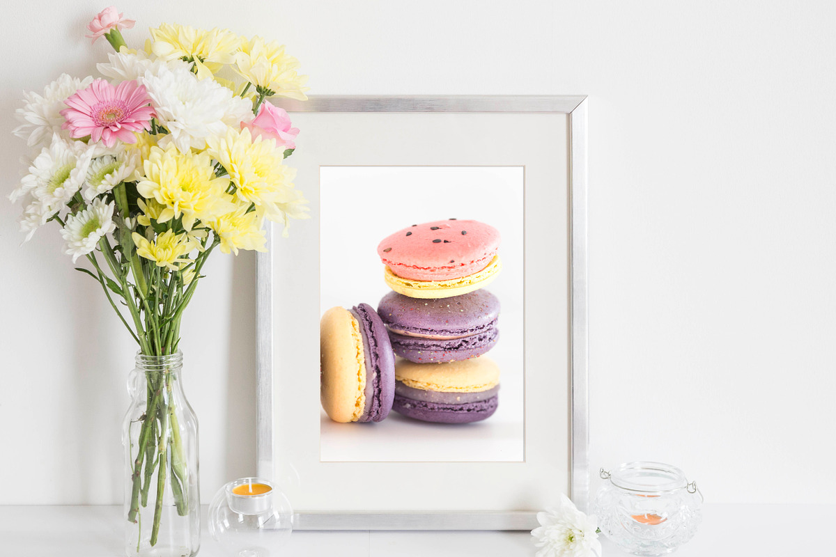 Silver frame mockup, a Print Template by WanderlustLens (Photo 2 of 3)