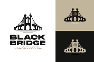Modern Bridge Building Contruction, a Branding & Logo Template by funpixel