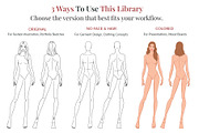 Female Fashion Pose Library, a Person Illustration by Shorena Fashion Draws (Thumbnail 4 of 12)