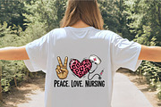 Peace love nursing leopard heart des, an Illustration by CrexoraLab (Thumbnail 2 of 4)