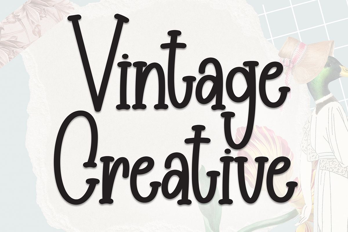 Vintage Creative | Script Font, a Script Font by Scratchones (Photo 1 of 8)