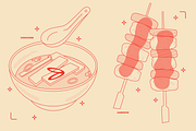 Korean Food Vector Illustrations, a Food Illustration by TheFoodAtlas (Thumbnail 3 of 22)