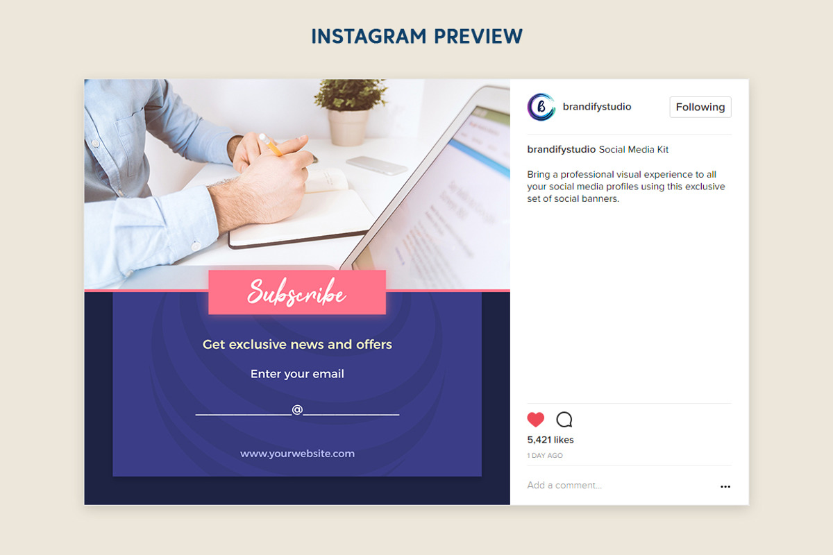 Social Media Pack, a Social Media Template by Brandify Studio (Photo 5 of 6)