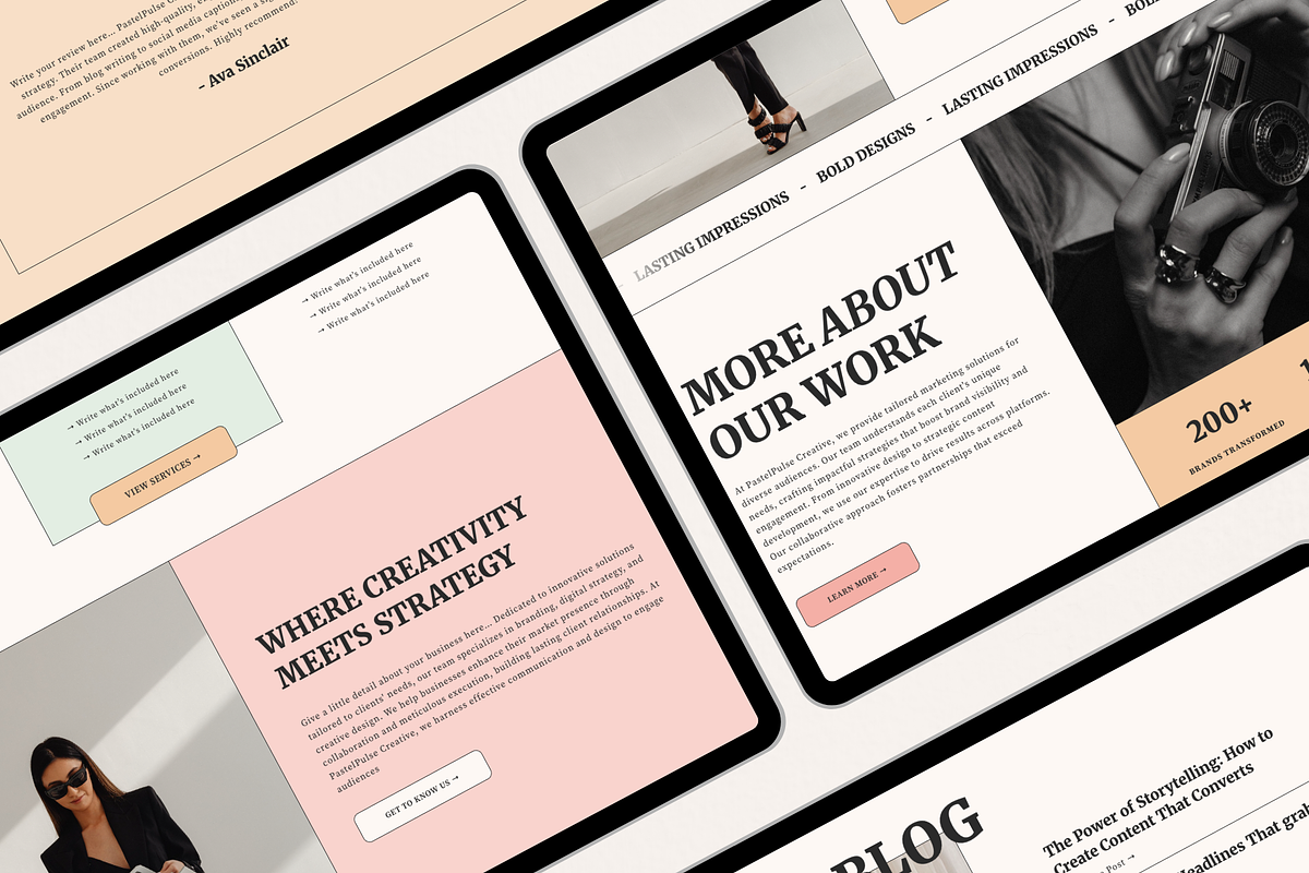 Bold Squarespace Website Template, a Squarespace Template by Breah Designs (Photo 10 of 10)