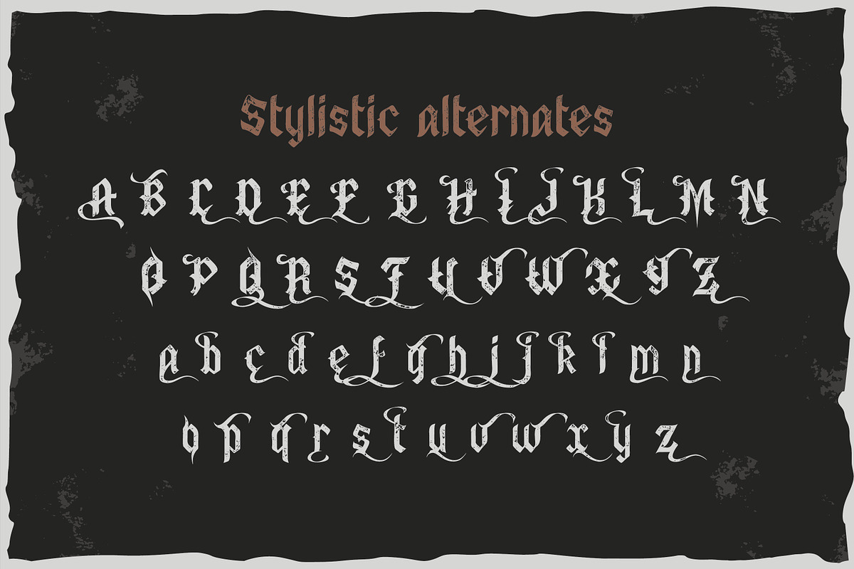 Old Biker. Gothic style vintage labe, a Font by Fractal fonts & graphics (Photo 5 of 17)