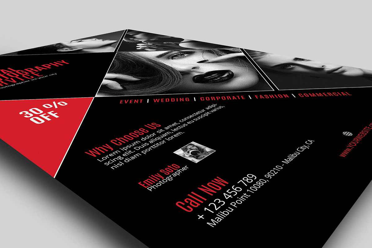 Photography Flyers / Ads Template, a Flyer Template by adekfotografia (Photo 4 of 10)