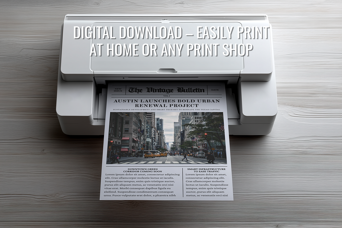 Front Page Newspaper Template, a Flyer Template by ZoloDesignHub (Photo 5 of 7)