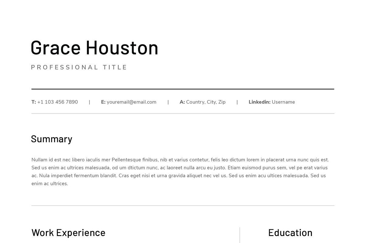 Word Resume & Cover Letter Template, a Resume Template by DemeDesign (Photo 7 of 7)