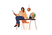 School teachers in classrooms set, an Education Illustration by PaperTrident (Thumbnail 23 of 23)