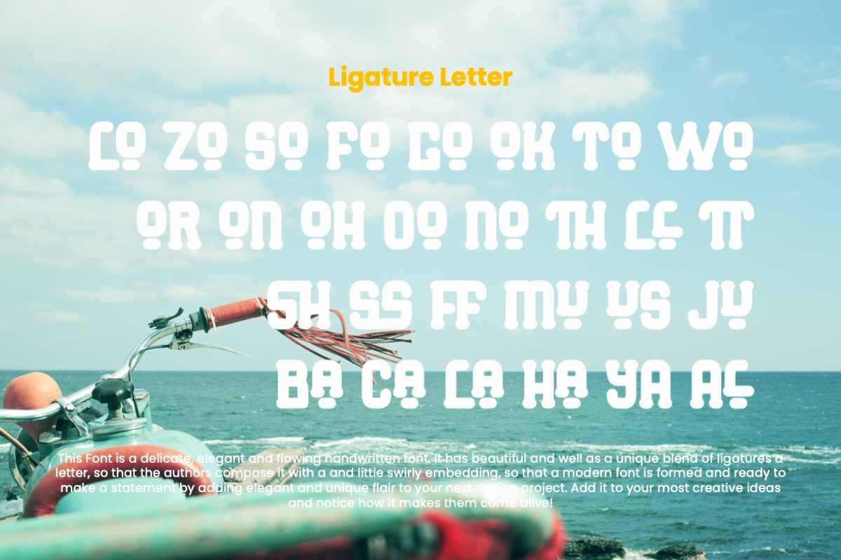 Yohalo Vamous - Retro Display Font, a Sans Serif Font by Dhabee (Photo 3 of 7)
