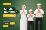 Muslim Ramadan 3D Character, an Object 3D Model by Lumina_ui_ux202 (Thumbnail 1 of 6)