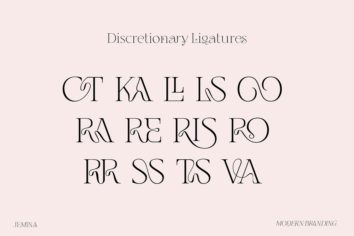 Jemina - Modern Branding Family, a Serif Font by creativemedialab (Photo 3 of 15)