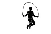 An energetic Jump Rope Silhouette, an Illustration by Amazin_art (Thumbnail 19 of 31)