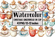 Christmas Gingerbread on Cup, an Illustration by Design Market (Thumbnail 1 of 3)