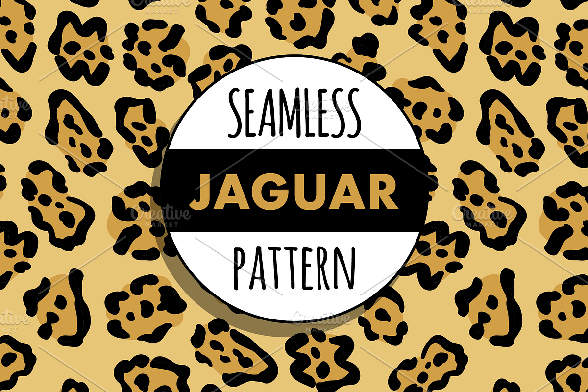 Big cat seamless pattern bundle, a Pattern Graphic by Queen of Infographics (Photo 6 of 9)