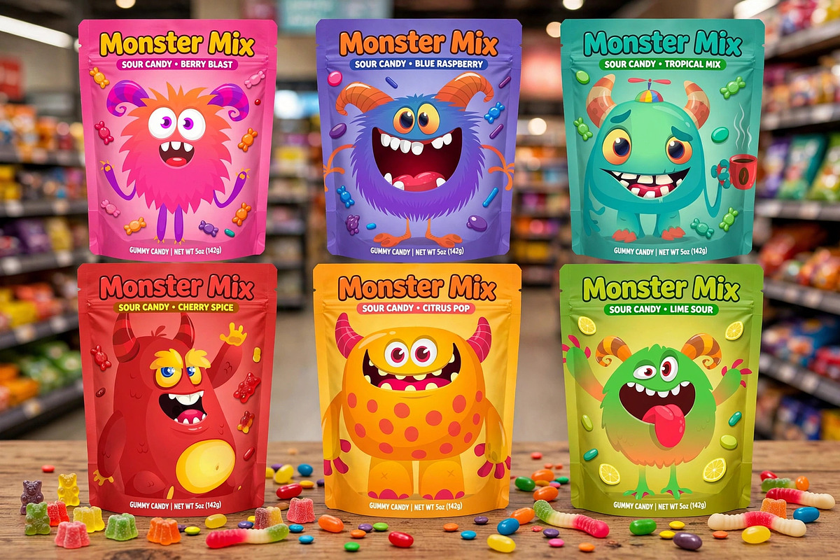 Monster Pack - 135 Cute Monsters, a Decorative Illustration by D R A W K M A N (Photo 26 of 30)