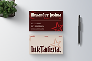 Red Tatto Artist Business Card, a Business Card Template by Annora Studio (Thumbnail 4 of 6)