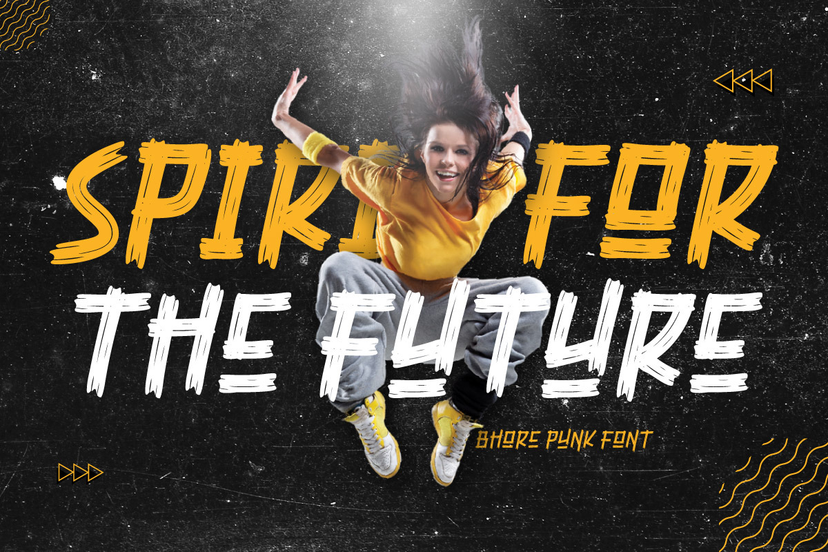 Bhore Punk - Display Font, a Font by trabaskriya (Photo 7 of 9)