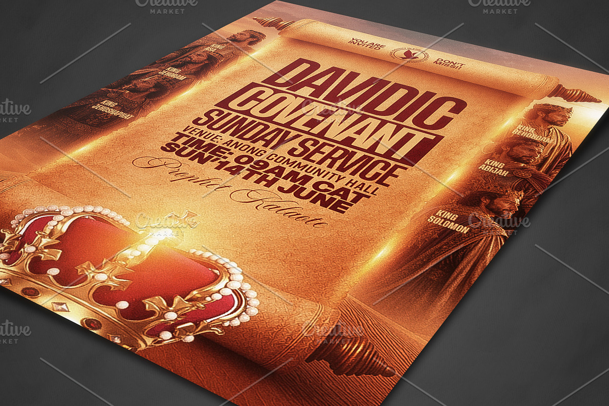 Davidic Covenant Church Flyer Templa, a Social Media Template by church flyer templates (Photo 4 of 10)