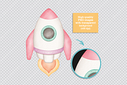 Space Trip (Candy) - Cliparts Set, an Illustration by Estudio Daiane Barbosa (Thumbnail 6 of 10)