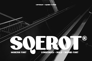 Sqerot - Bold Round Font, a Sans Serif Font by Iqsiart Studio