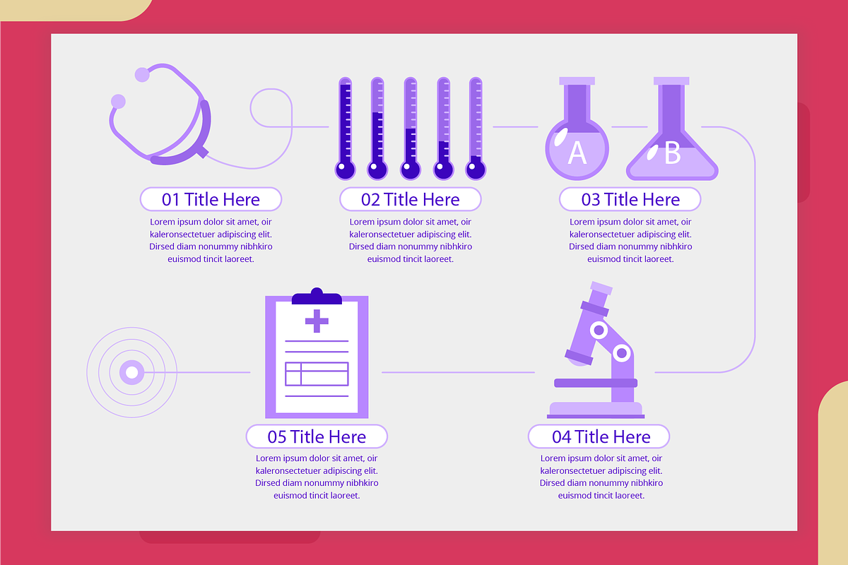 Medical Infographic Template, a Templates & Theme by Bartama Graphic (Photo 3 of 4)
