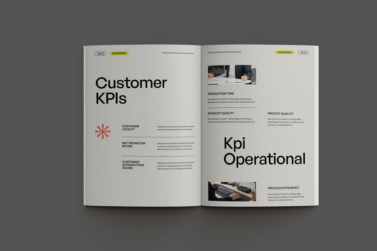 Modern KPI Report preview 6