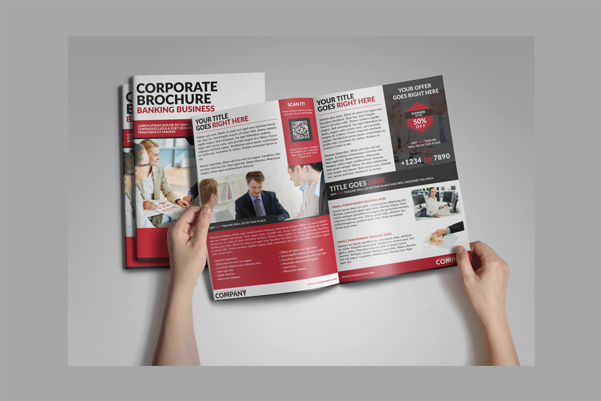 Corporate Bifold Brochure, a Brochure Template by WonderShop (Photo 4 of 5)