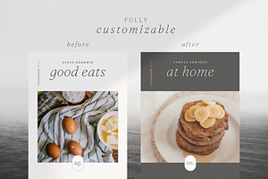 Minimal Cookbook Template Canva