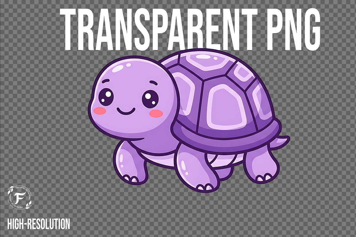 Cute Turtle Clipart, an Animal Illustration by Forhadx5 (Photo 3 of 6)