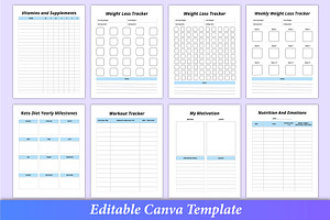 Keto Diet Planner Canva Kdp