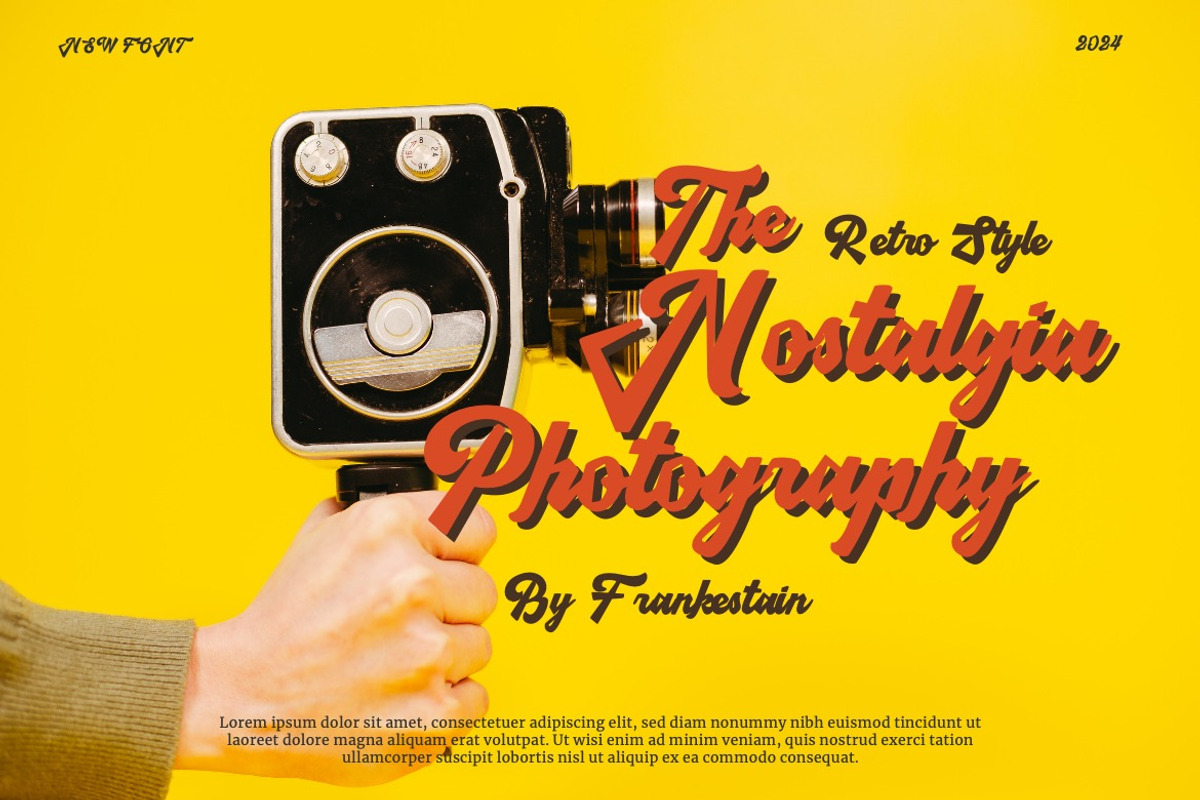 Hamilangton - Retro Display Font, a Script Font by Dhabee (Photo 11 of 17)