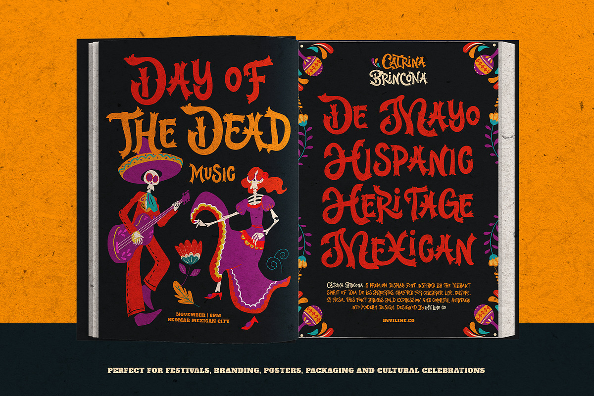 Catrina Brincona - Muertos Font, a Serif Font by Inviline.co (Photo 15 of 15)