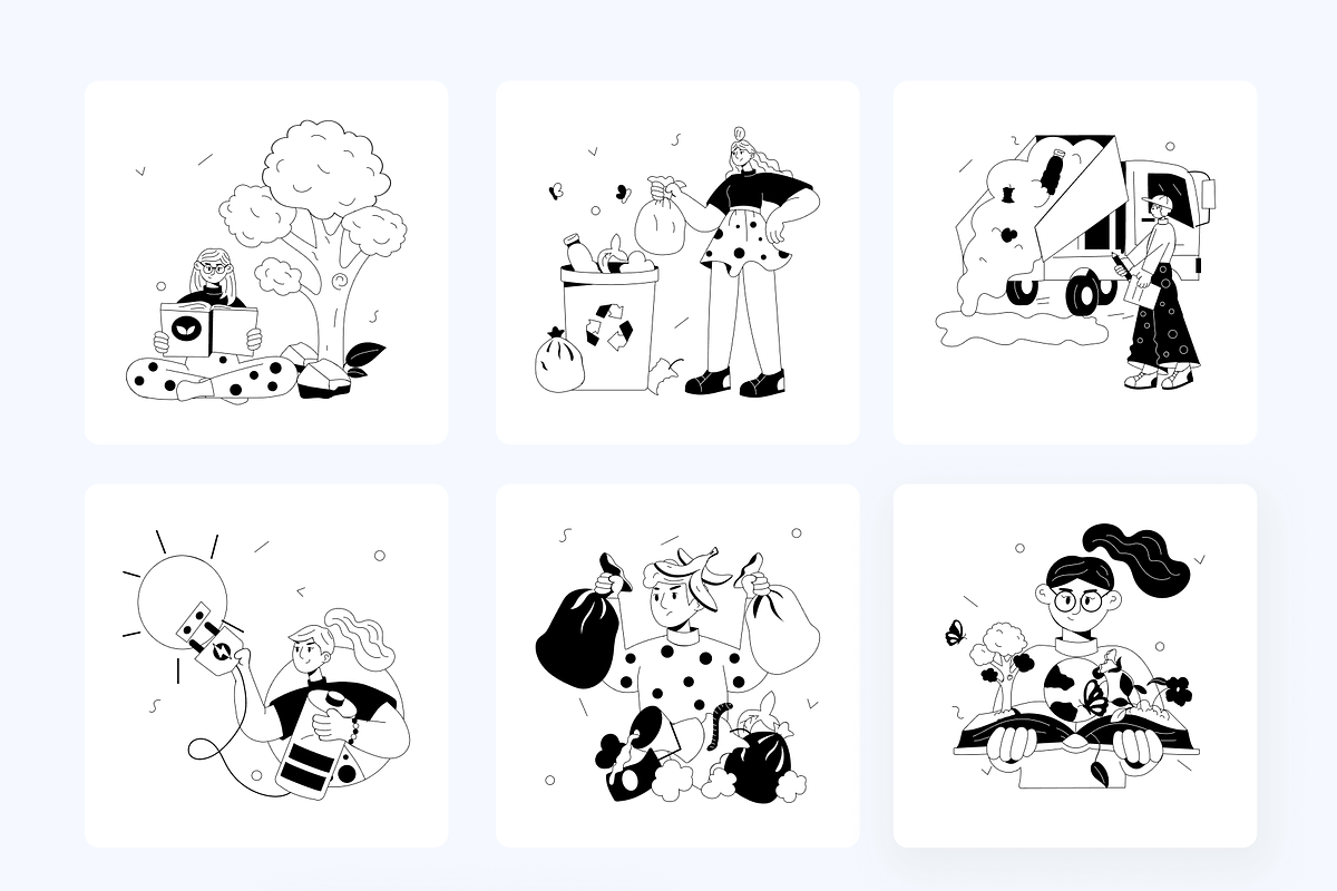 Animated Ecology Mini Illustrations, a Person Illustration by Prosymbols (Photo 10 of 11)